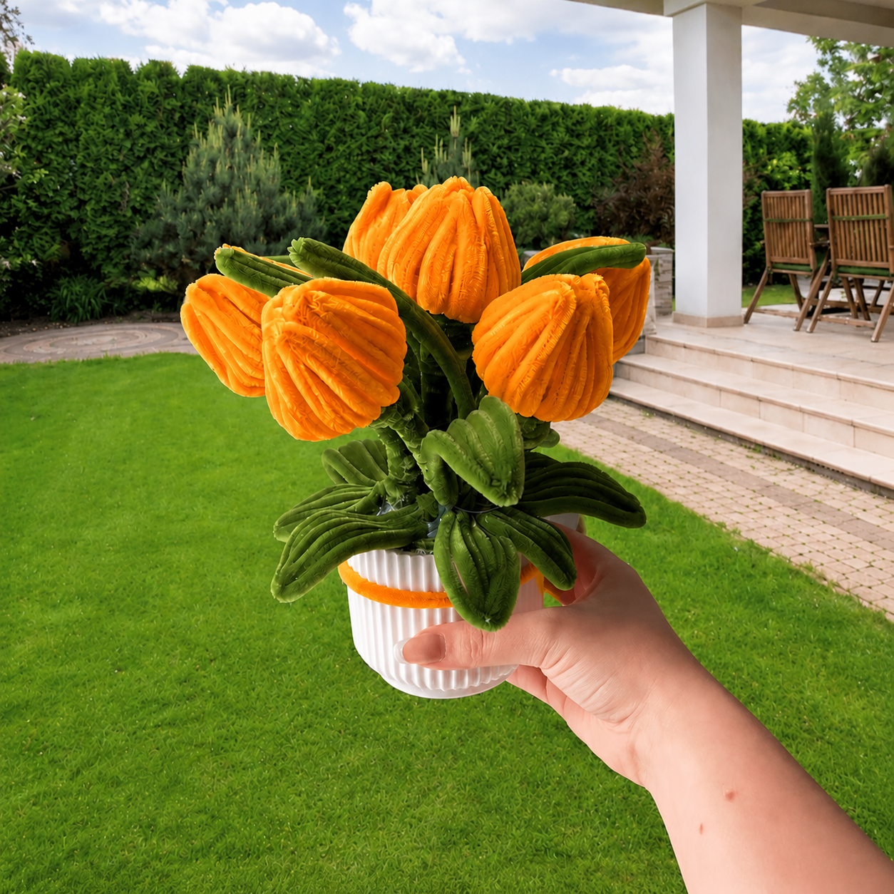 Composition florale - « Tiny tulipes » - Couleur au choix