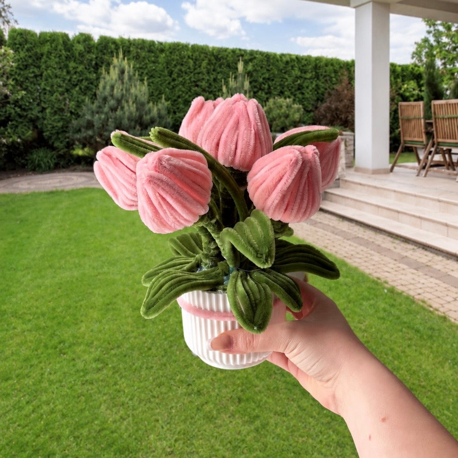Composition florale - « Tiny tulipes » - Couleur au choix