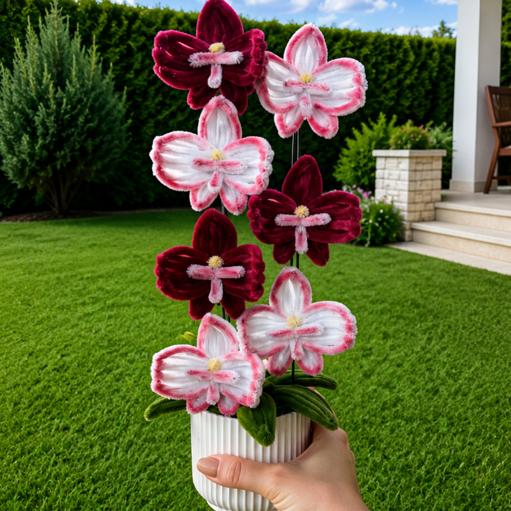 Composition florale - « Red Orchid » - Orchidées (Copie)