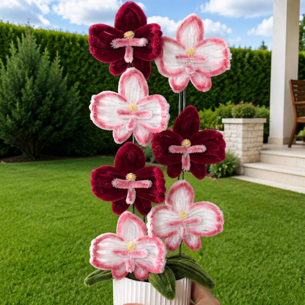 Composition florale - « Red Orchid » - Orchidées (Copie)