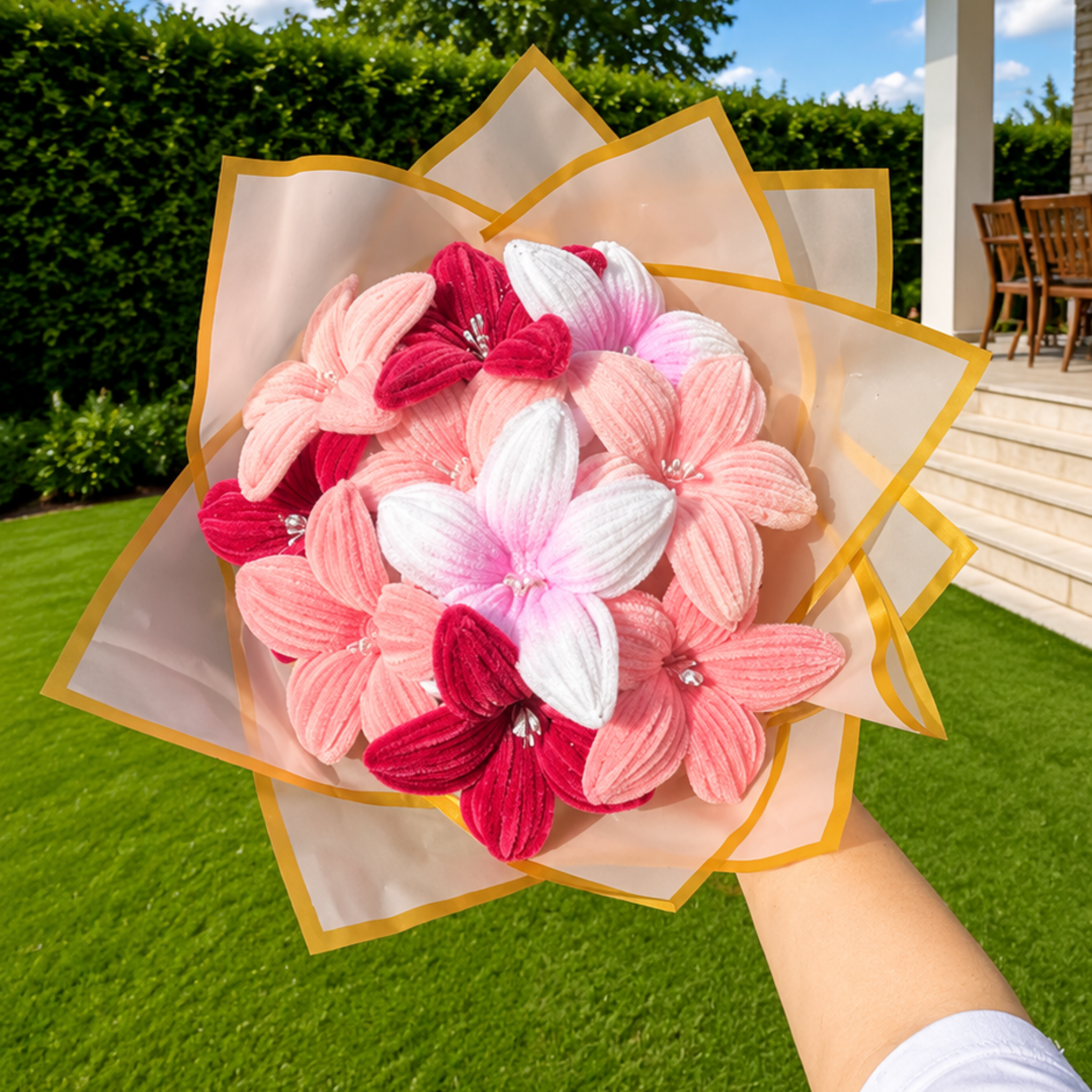 Bouquet de fleur « Glitter Pink »