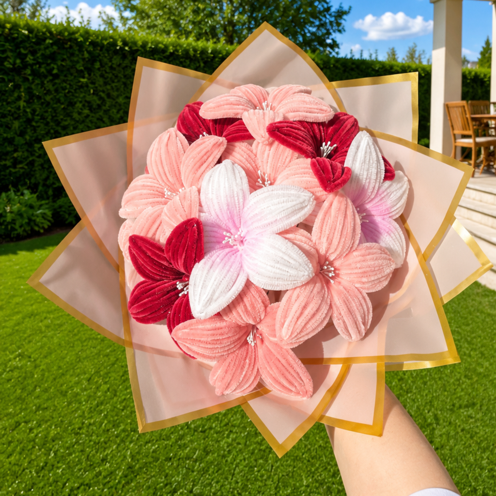 Bouquet de fleur « Glitter Pink »