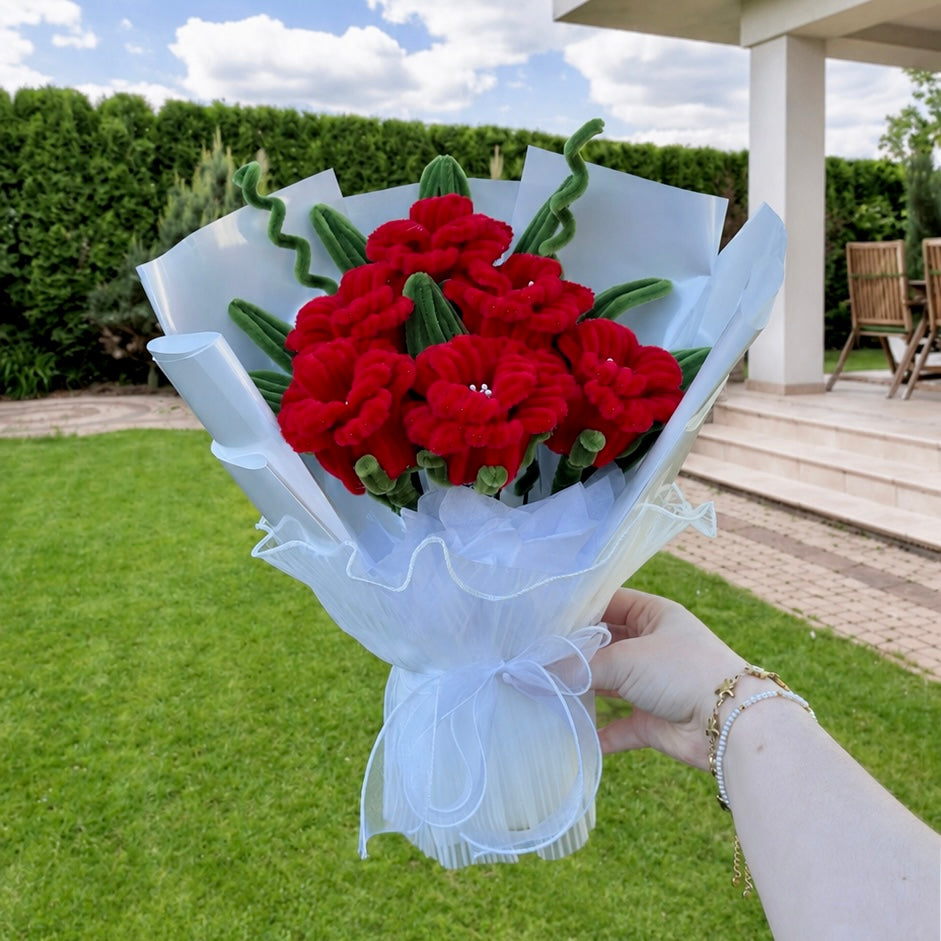 Bouquet de fleurs - « Forever Love » - Roses (Couleur au choix)