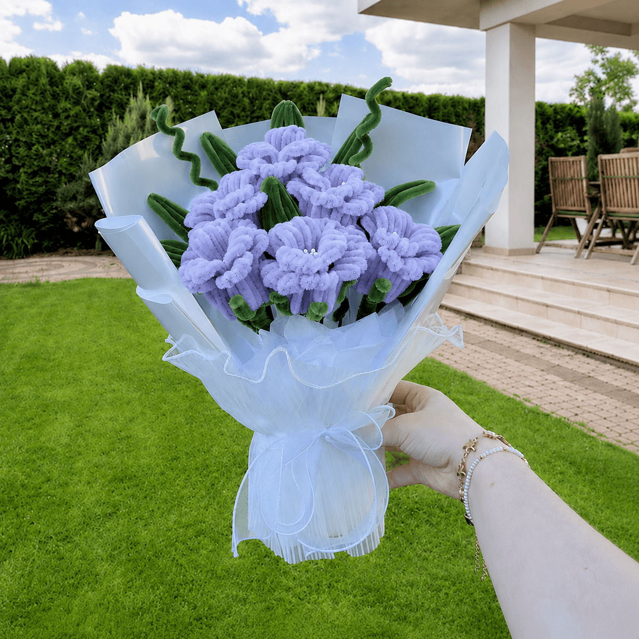 Bouquet de fleurs - « Forever Love » - Roses (Couleur au choix)