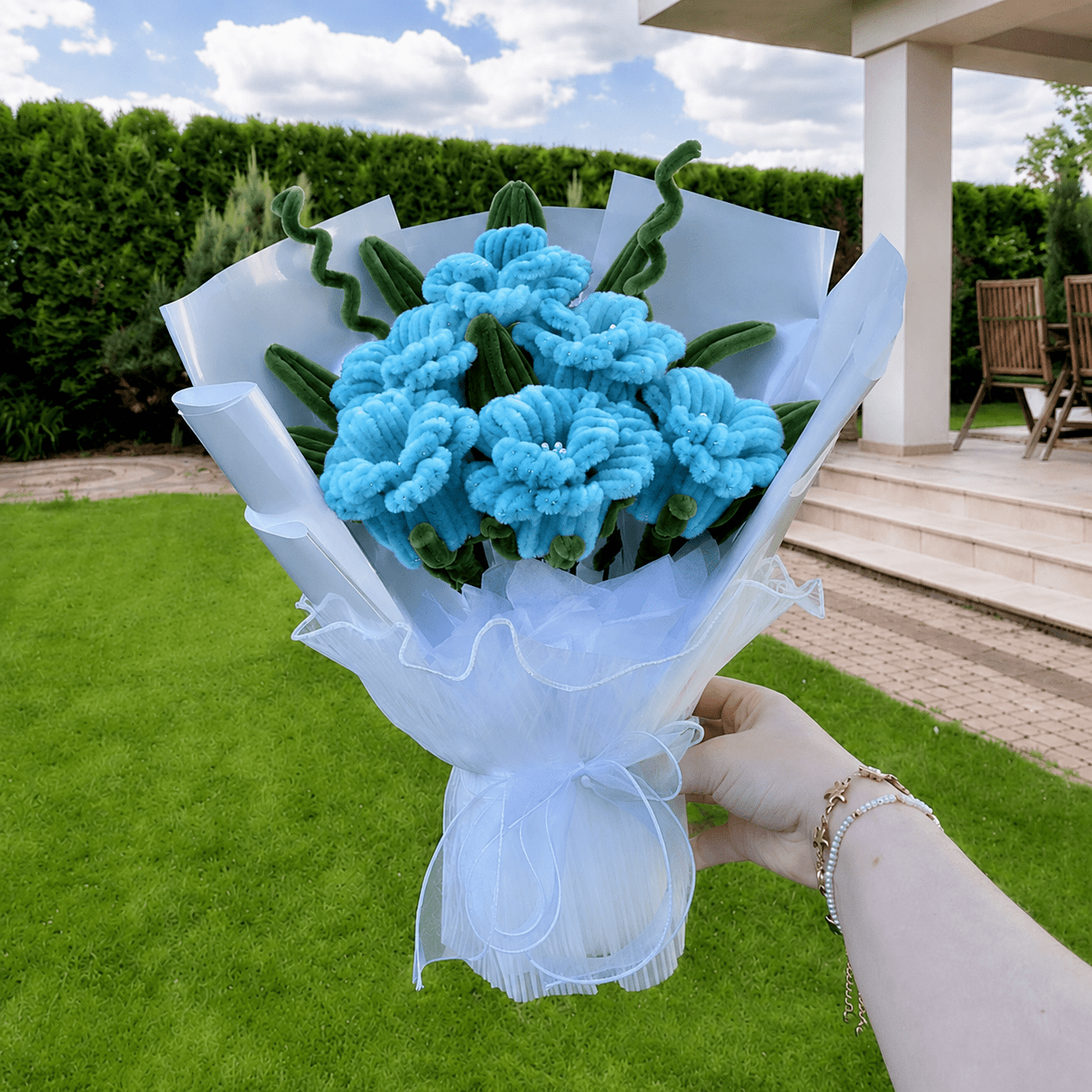 Bouquet de fleurs - « Forever Love » - Roses (Couleur au choix)