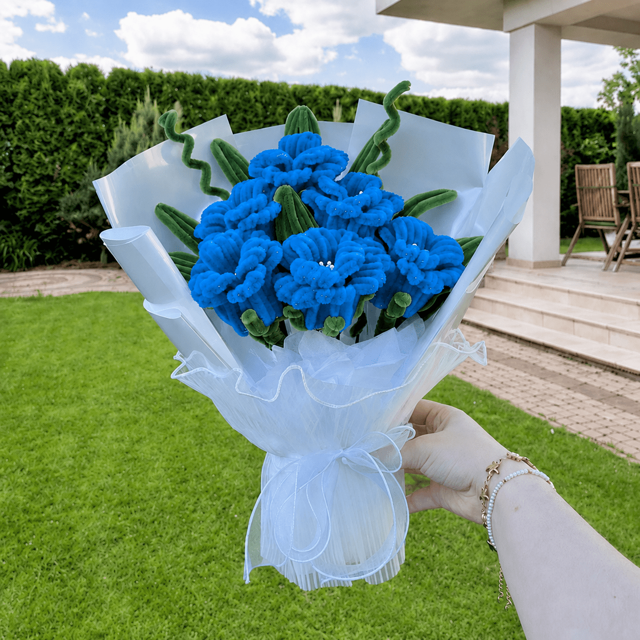 Bouquet de fleurs - « Forever Love » - Roses (Couleur au choix)