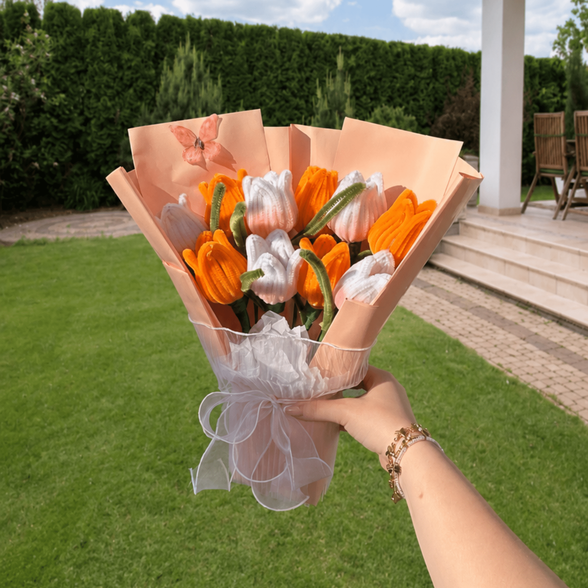Bouquet de fleurs « Golden Hour »