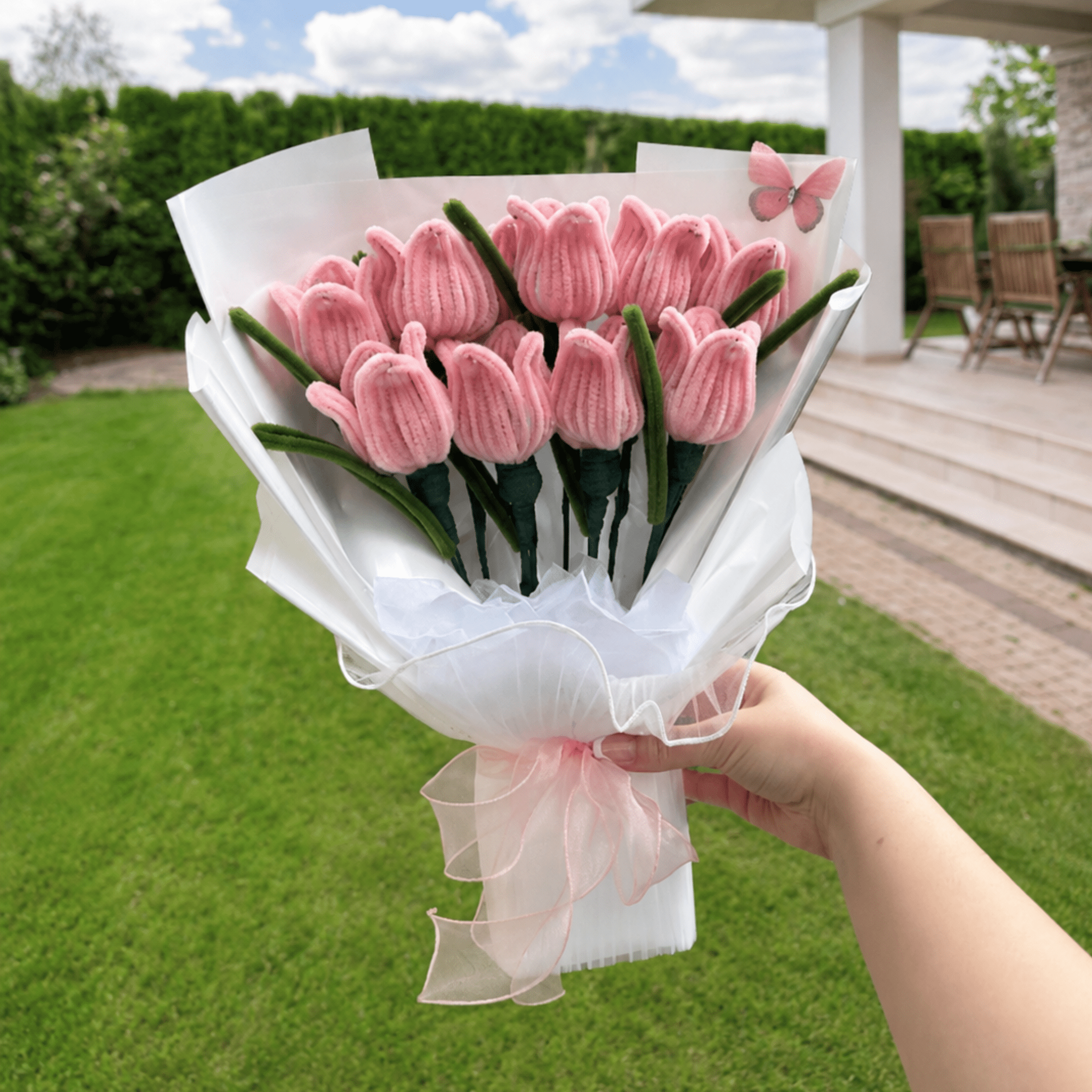 Bouquet de fleurs - « Pink tulips » - Tulipes