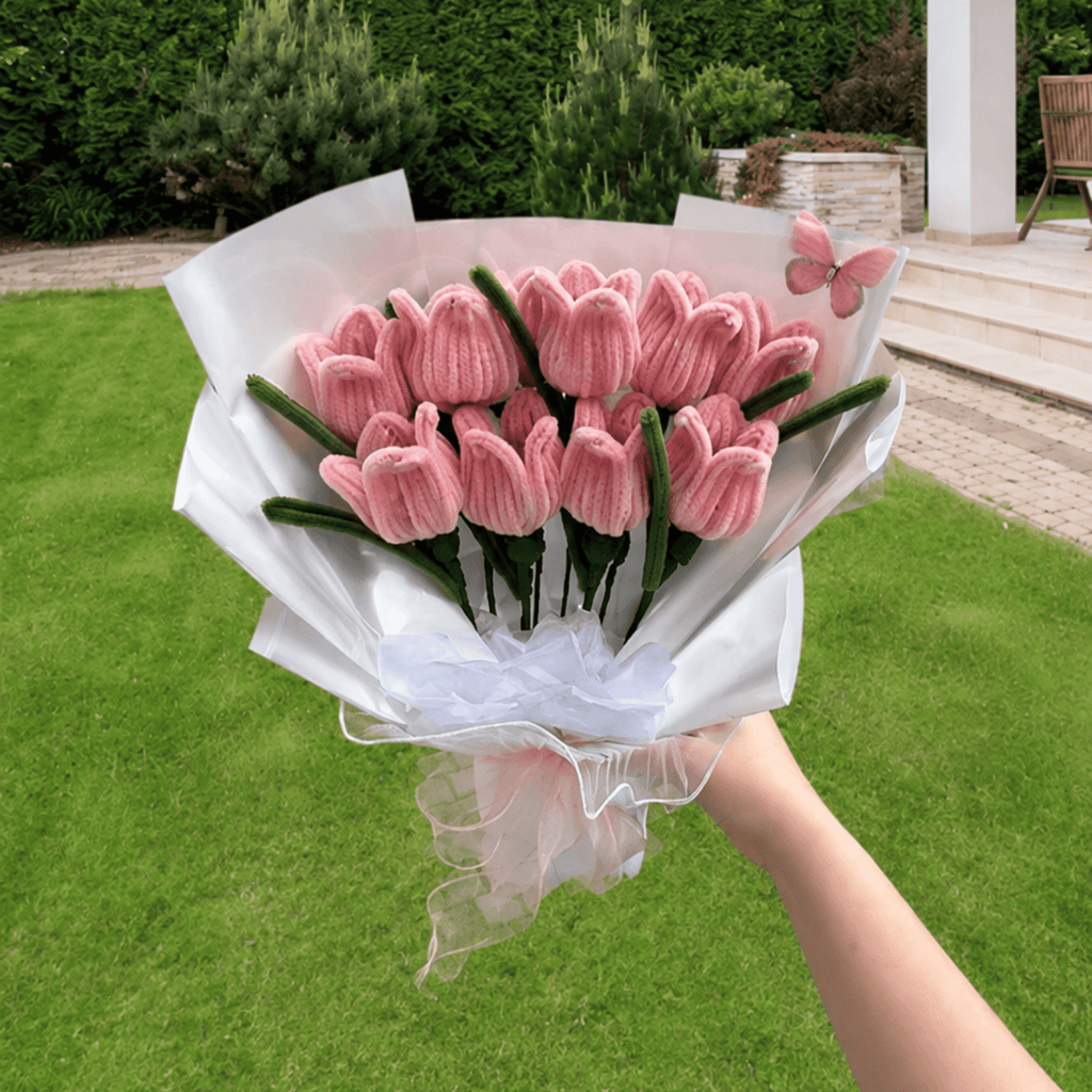 Bouquet de fleurs - « Pink tulips » - Tulipes
