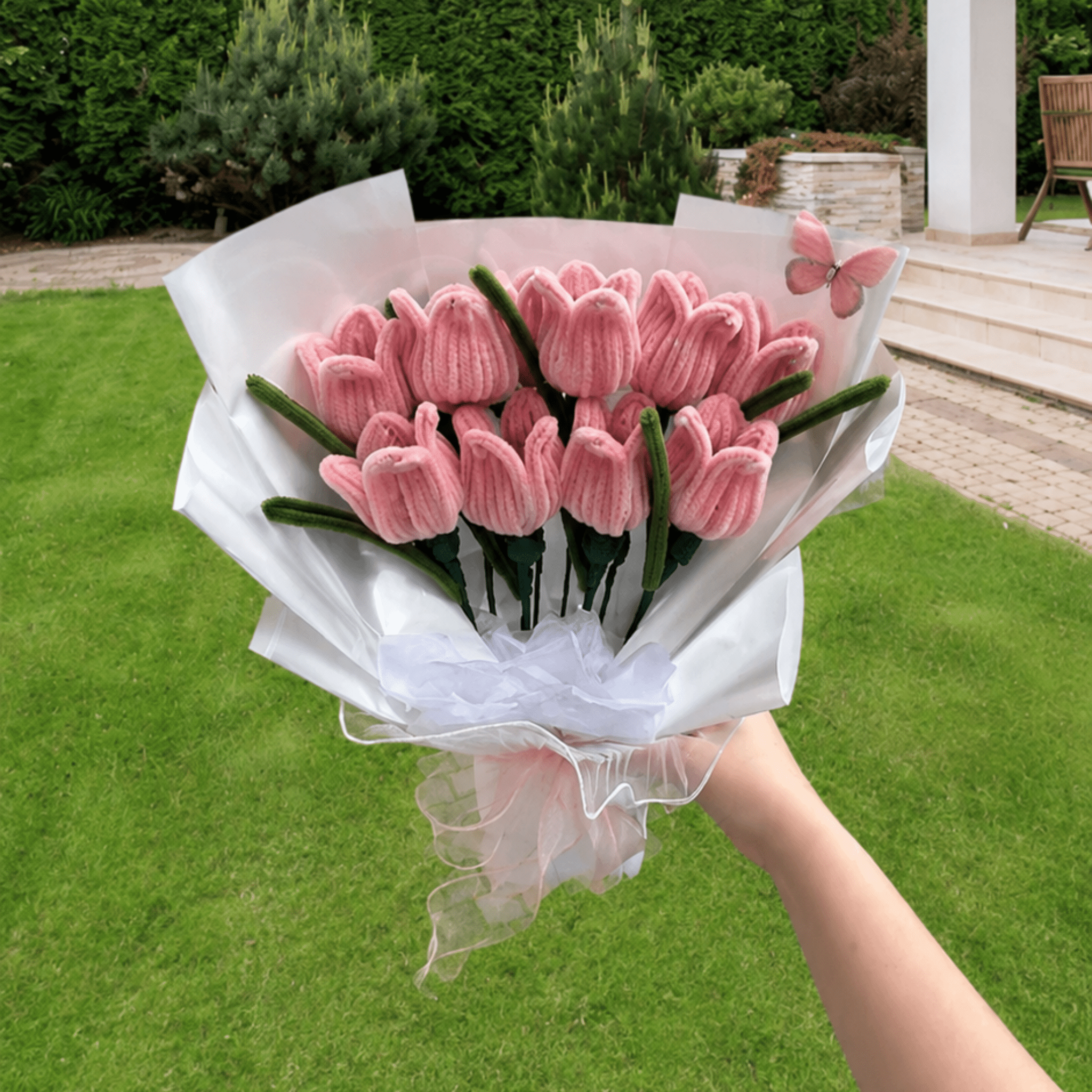 Bouquet de fleurs - « Pink tulips » - Tulipes