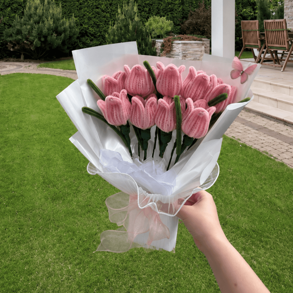 Bouquet de fleurs - « Pink tulips » - Tulipes