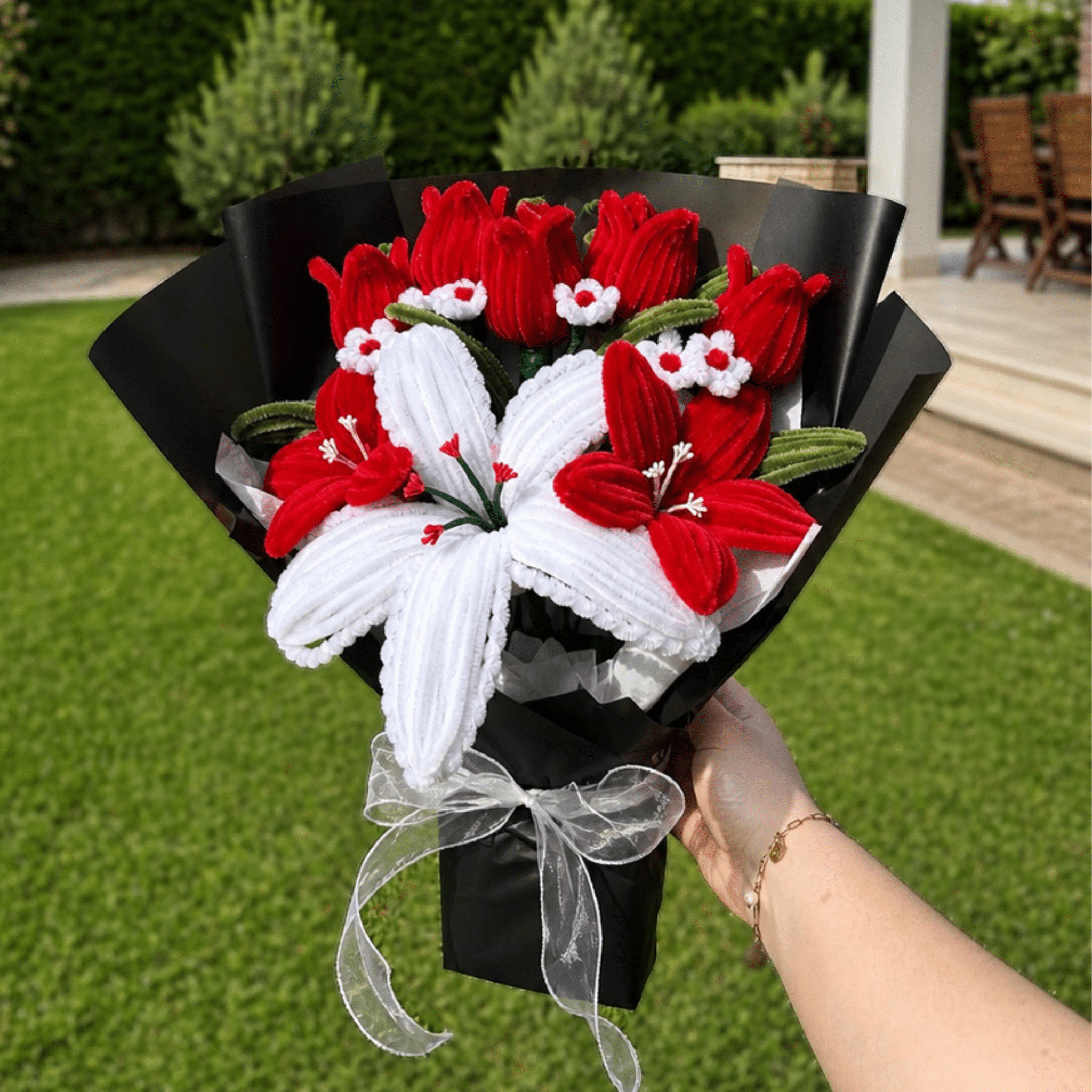 Bouquet de fleurs - "Red Velvet"