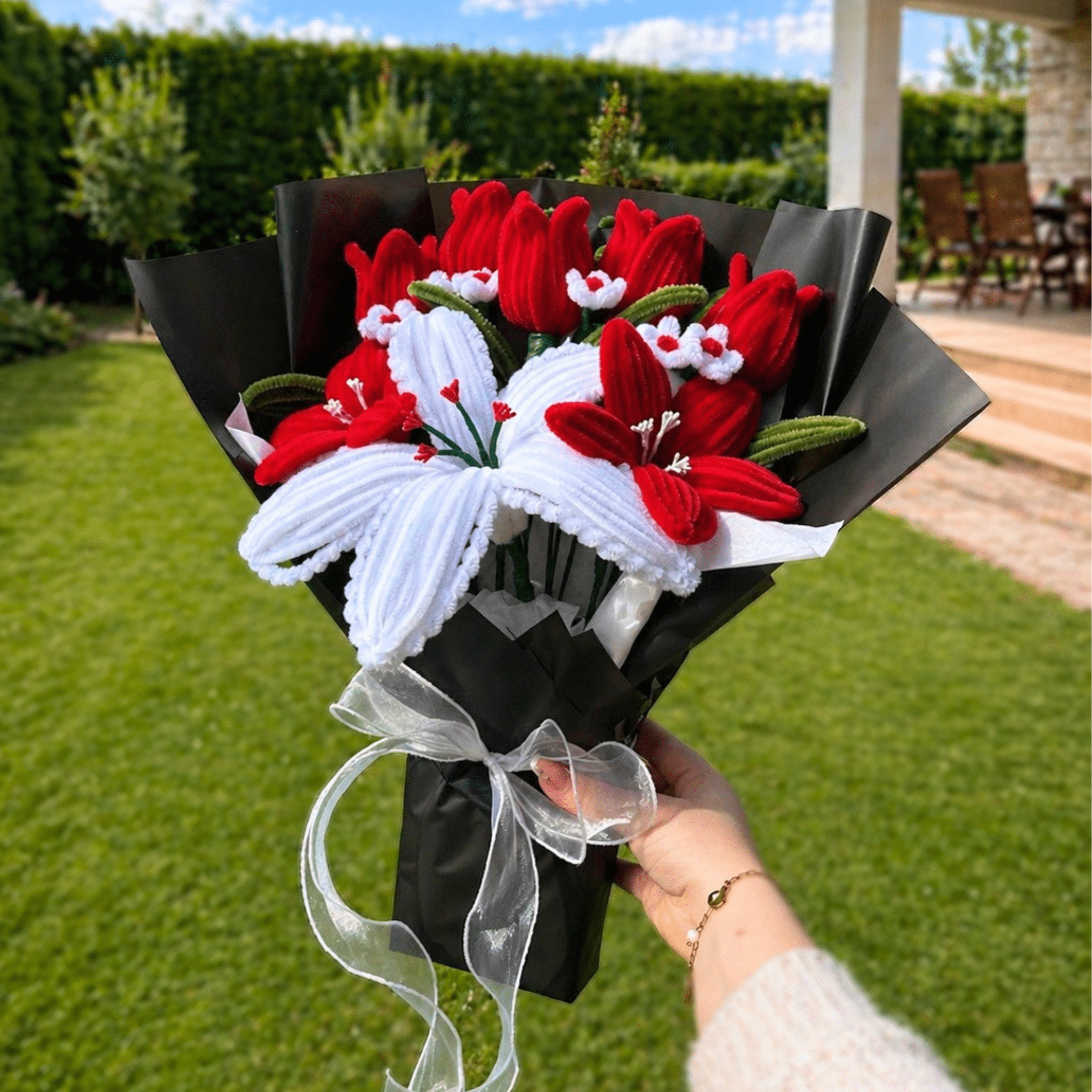 Bouquet de fleurs - "Red Velvet"