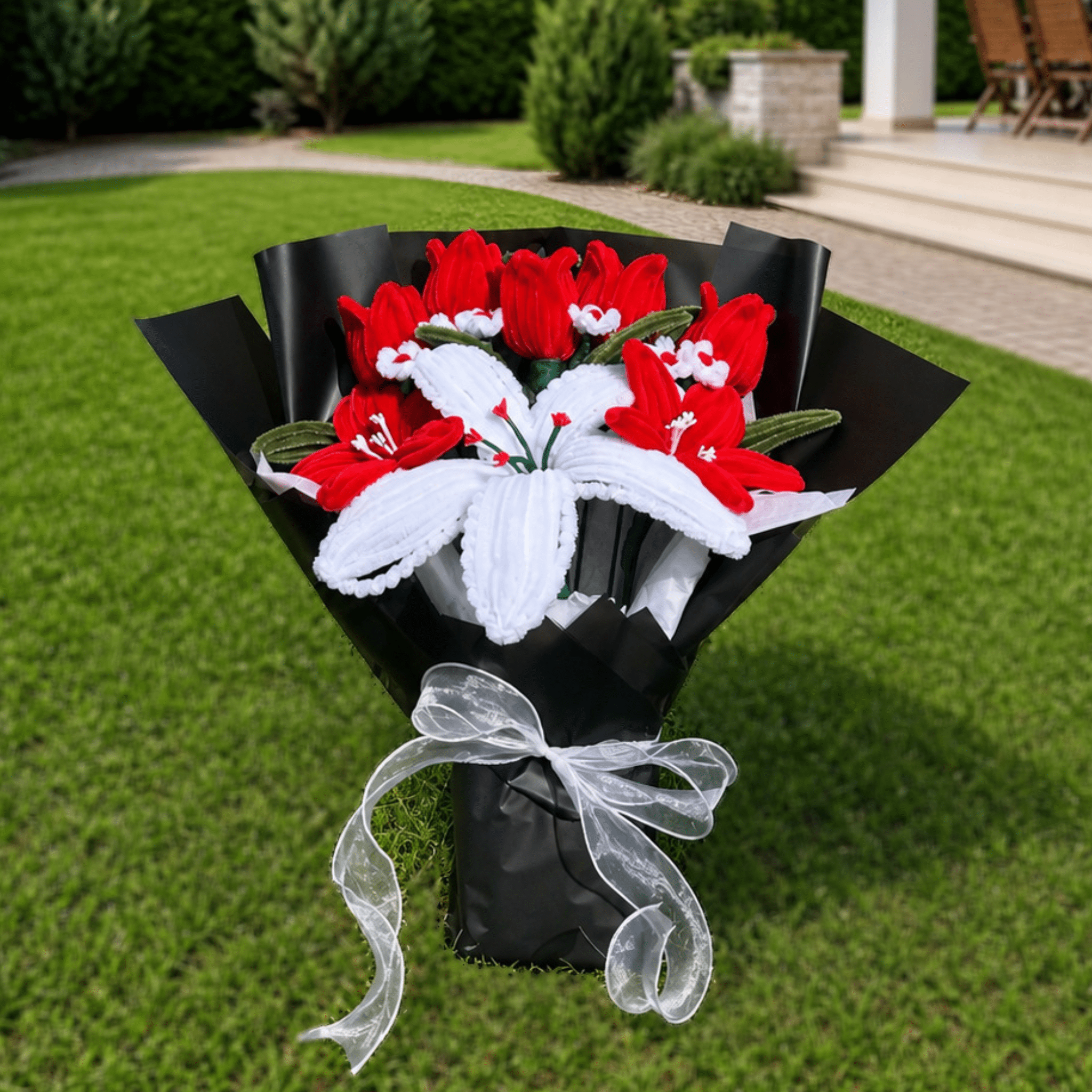 Bouquet de fleurs - "Red Velvet"