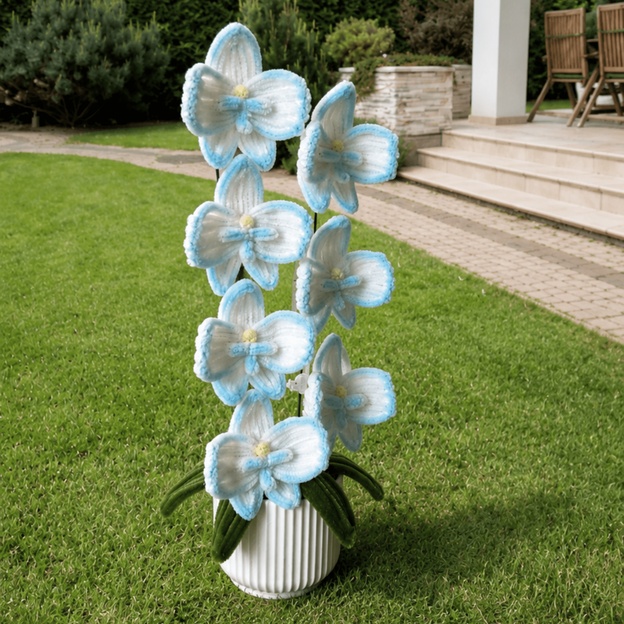 Composition florale - « Aqua Orchid » - Orchidées