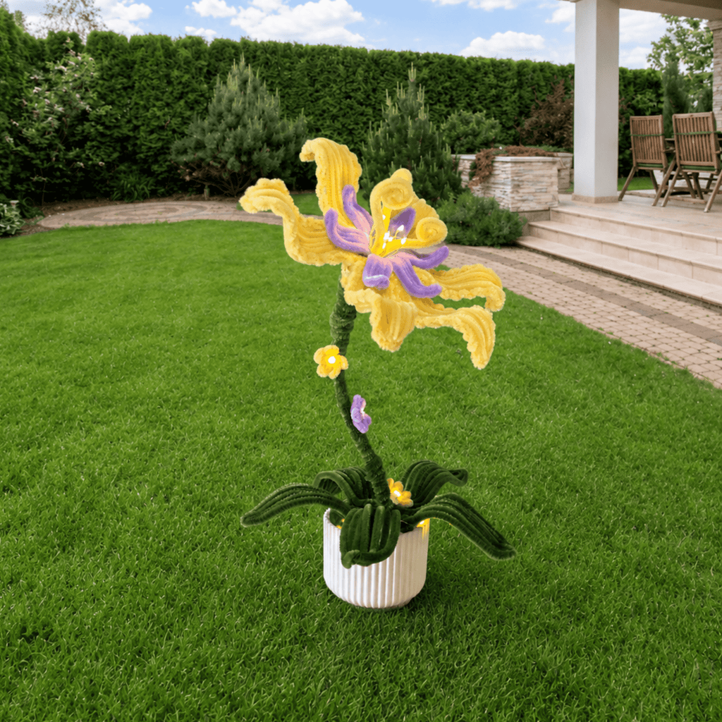Composition florale - « Raiponce »  avec LEDS
