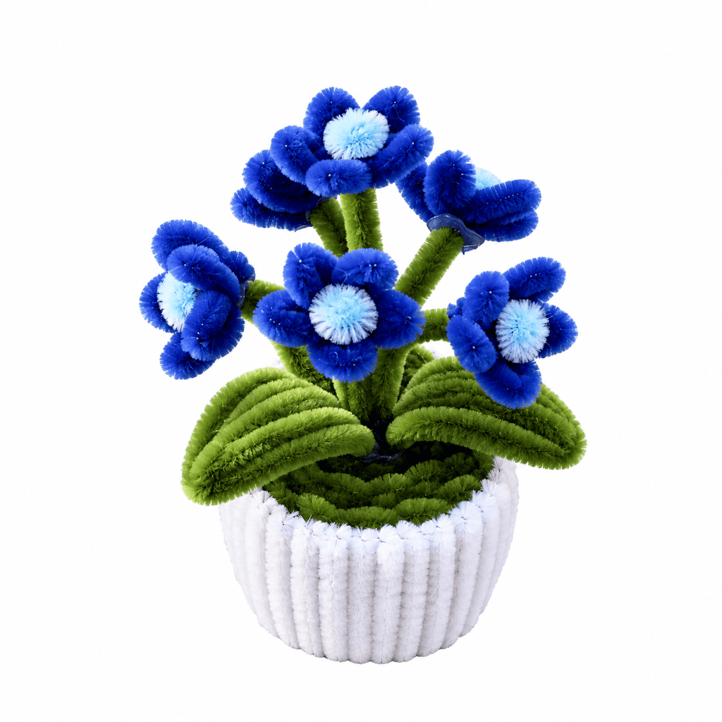 Mini Pot "Marguerite Bleu Nuit"