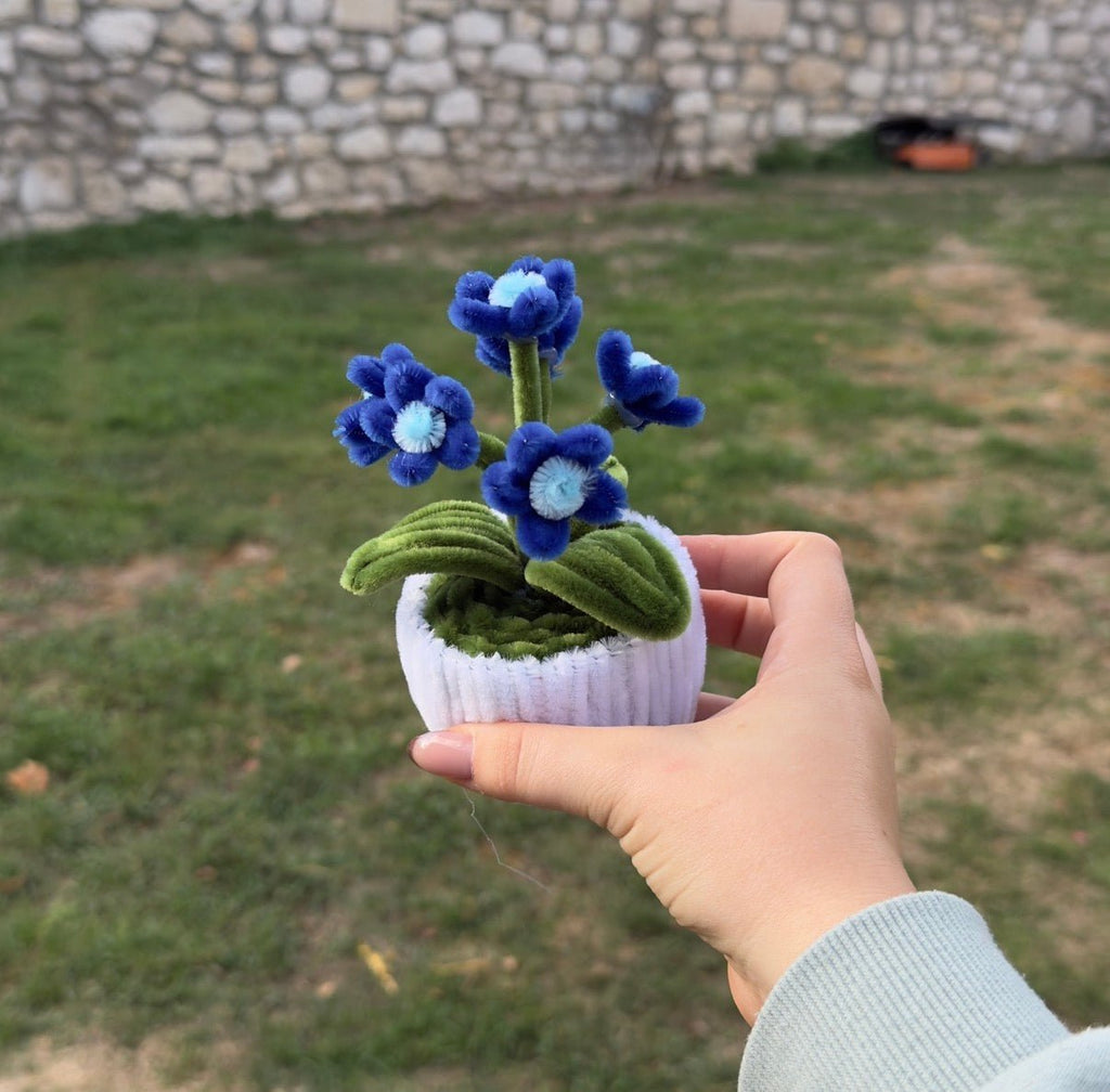 Mini Pot "Marguerite Bleu Nuit"2